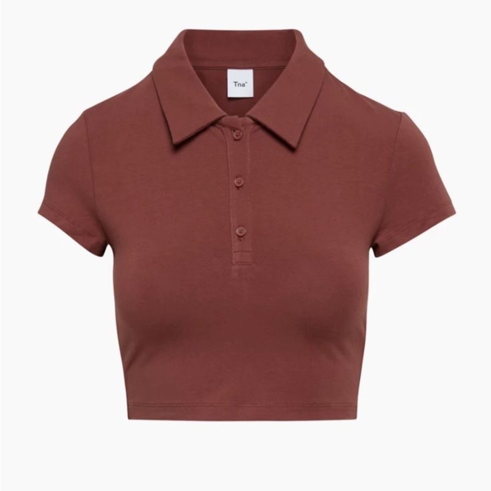 TNA Cropped Polo Shirt